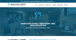 Desktop Screenshot of maricopadental.com